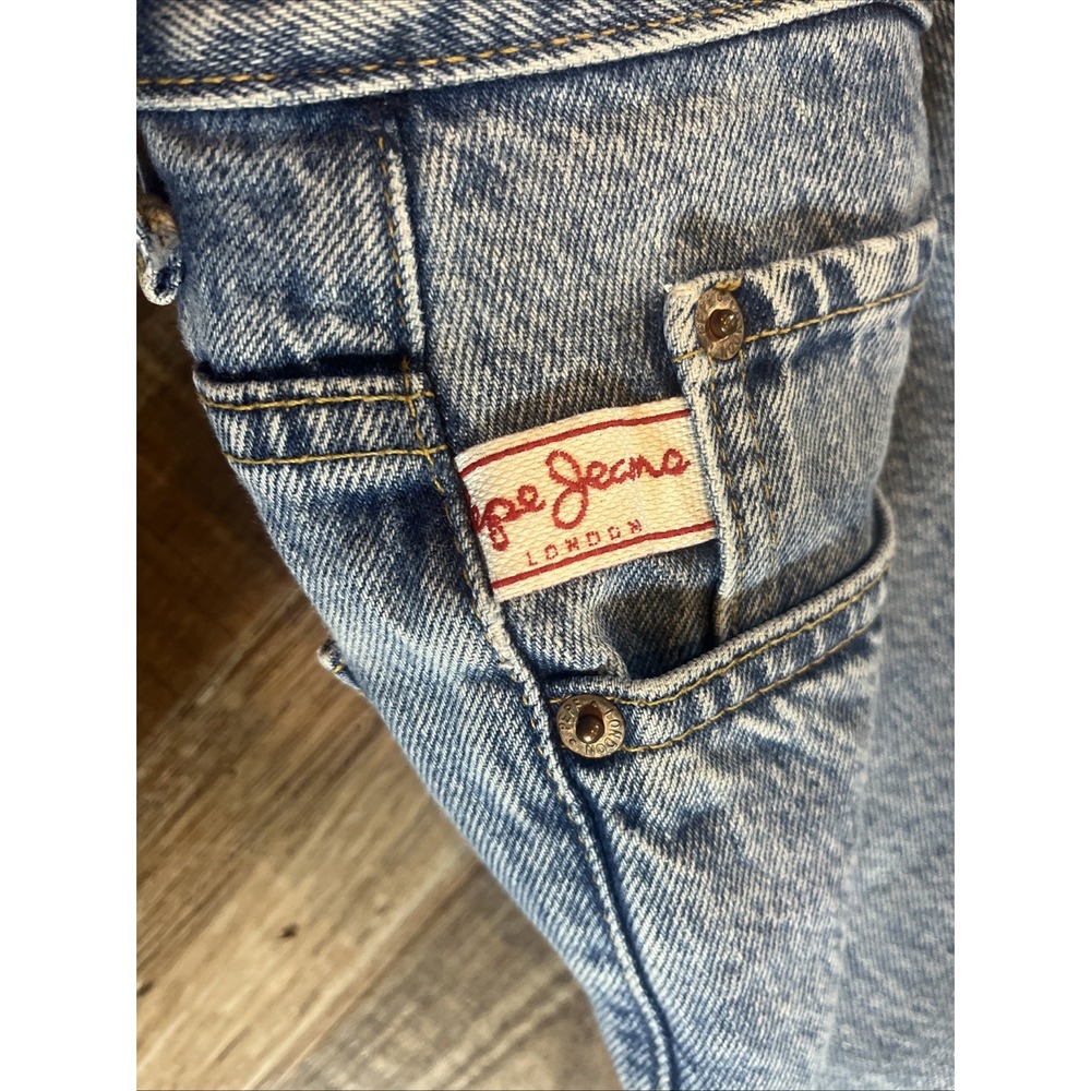 Vintage Pepe Jeans Betty Sz 28x33 Made In USA - Picture 4 of 7